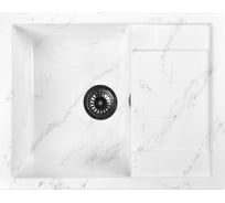 Кухонная мойка GERHANS белая, мрамор 650x500 мм B22-10