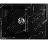 Кухонная мойка GERHANS черная, мрамор 650x500 мм B22-11