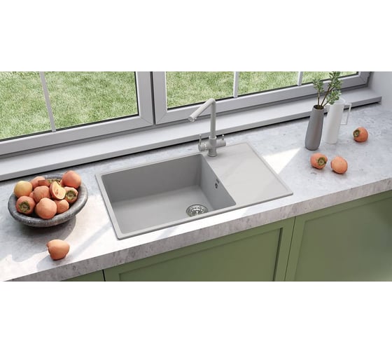 Мойка ULGRAN Quartz Платина Prima 860-04