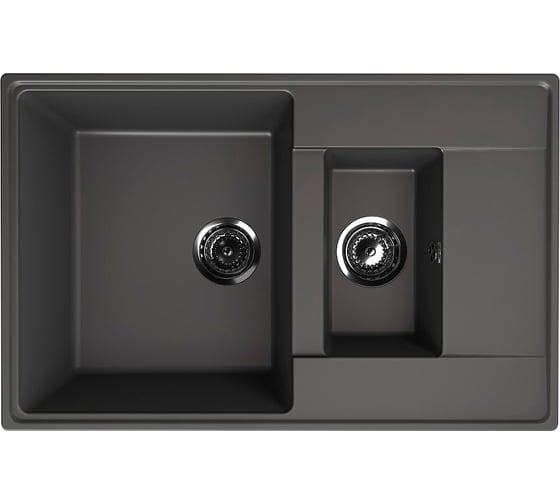 Мойка ULGRAN Quartz Асфальт Prima 780 1,5 K-09