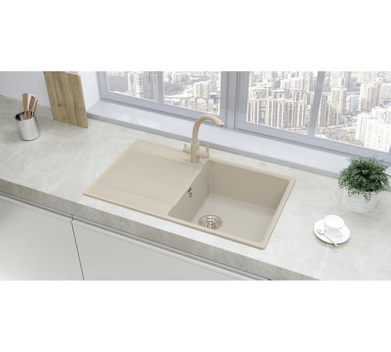Мойка ULGRAN Quartz Лен Prima 850-02