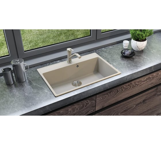 Мойка ULGRAN Quartz Лен Forte 760-02