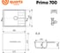 Мойка ULGRAN Quartz Асфальт Prima 700-09 2
