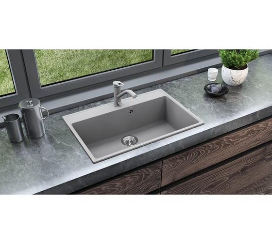Мойка ULGRAN Quartz Бетон Forte 760-05