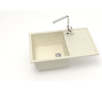 Мойка AQUADREAM матовая 161 /Q2 бежевый прямоугольная с крылом AQ161Q002