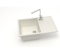 Мойка AQUADREAM матовая 161/Q7 хлопок прямоугольная с крылом AQ161Q007
