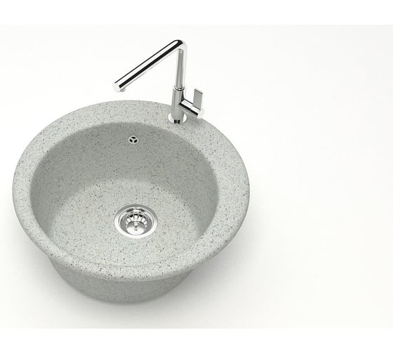 Мойка AQUADREAM матовая 30/Q10 светло-серый Круглая AQ030Q010 1