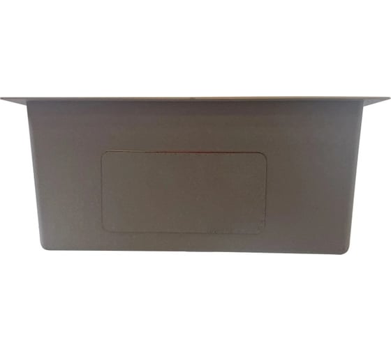 Мойка для кухни MIXLINE подстольный монтаж, 50x44х20 см (3,0) выпуск 3 1/2, с сифоном (состаренная бронза) 552542