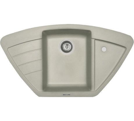 Кухонная мойка Zigmund & Shtain ECKIG 900 Речной песок ЦБ-00000149