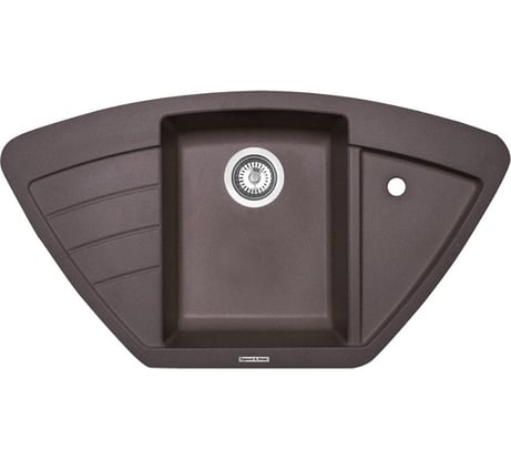 Кухонная мойка Zigmund & Shtain ECKIG 900 Швейцарский шоколад ЦБ-00000153