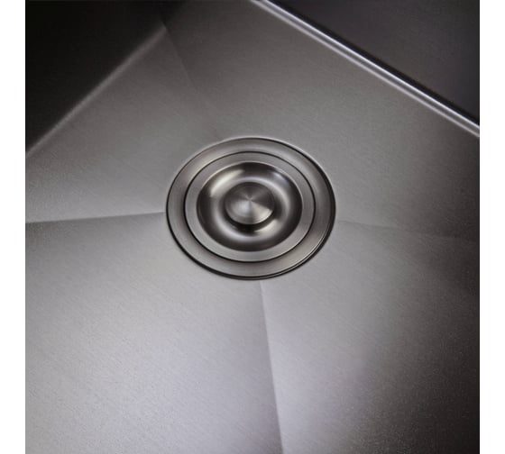 Мойка для кухни MILACIO Denia 58 Steel сталь воронёная MC.77459