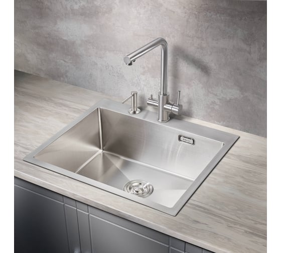 Мойка для кухни MILACIO Denia 59 Steel сталь нержавеющая MC.77490