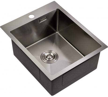 Мойка для кухни MILACIO Denia 41 Steel сталь воронёная MC.77469