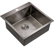 Мойка для кухни MILACIO Denia 51 Steel сталь воронёная MC.77489
