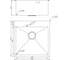 Мойка для кухни MILACIO Denia 51 Steel золото MC.77488 6