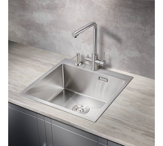 Мойка для кухни MILACIO Denia 51 Steel сталь нержавеющая MC.77480