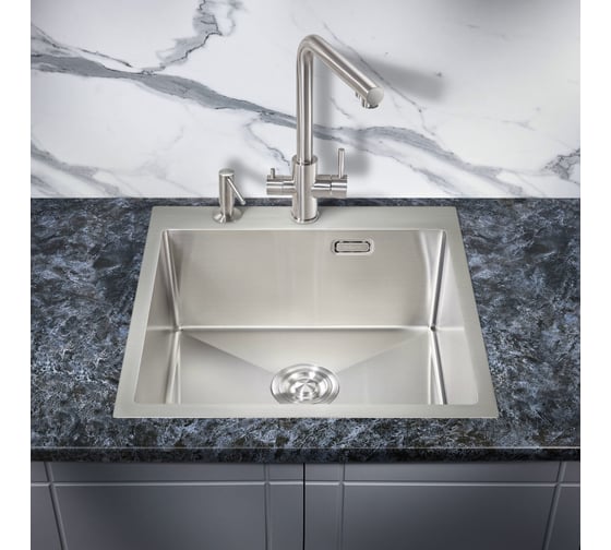 Мойка для кухни MILACIO Denia 51 Steel сталь нержавеющая MC.77480