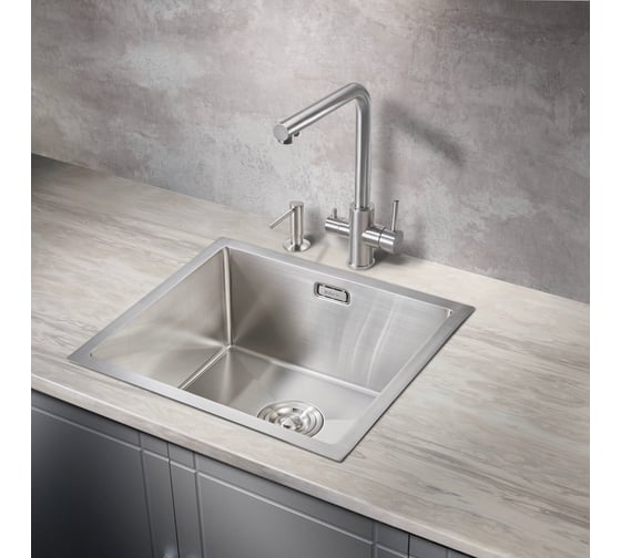 Мойка для кухни MILACIO Denia 48 Steel сталь нержавеющая MC.77440