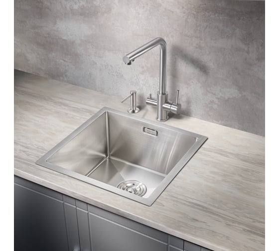 Мойка для кухни MILACIO Denia 44 Steel сталь нержавеющая MC.77430