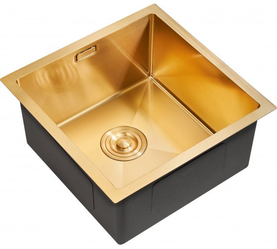 Мойка для кухни MILACIO Denia 44 Steel золото MC.77438