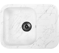 Мойка для кухни из искусственного камня WISENT мрамор бело-серый (беларусь) 455x600x200 WB20-10/WGER013