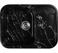Мойка для кухни из искусственного камня WISENT мрамор черно-белый (беларусь) 455x600x200 WB20-11/WGER013