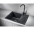 Кухонная мойка из кварца, Standart GRANULA ST- 5803, ЧЁРНЫЙ 2