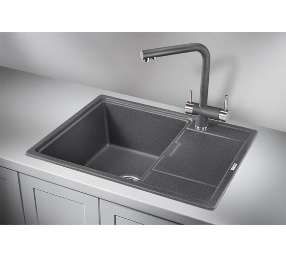 Мойка для кухни GRANULA GR-6503 графит 6503_ГРАФИТ