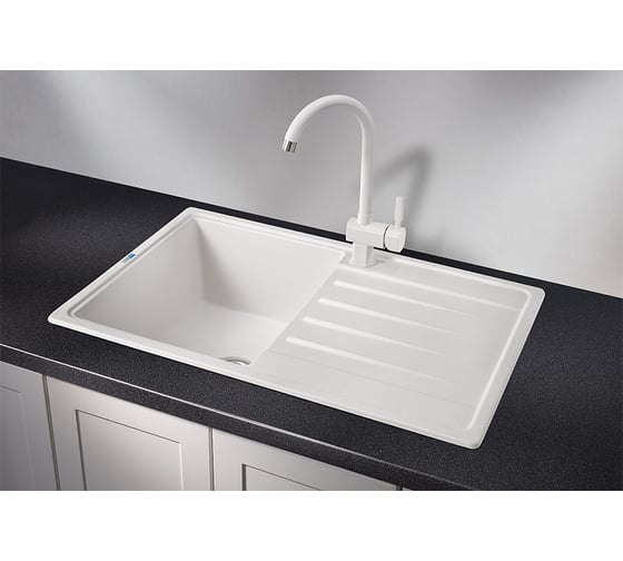 Мойка для кухни из кварца GRANULA ST-7602 белый