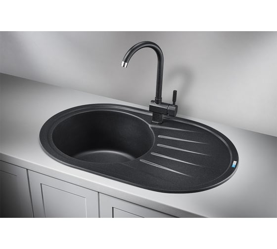 Мойка для кухни GRANULA ST-7601 черный