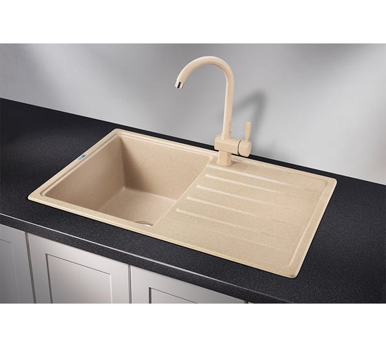 Мойка для кухни из кварца GRANULA ST-7602 бежевый