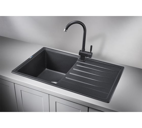 Мойка для кухни из кварца GRANULA ST-7602 черный