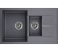 Мойка для кухни GRANULA GR-7802 графит 7802_ГРАФИТ