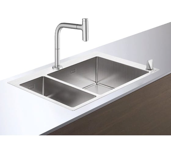 Кухонная мойка HANSGROHE 43206800 C71-F655-09 со смесителем 00000061693
