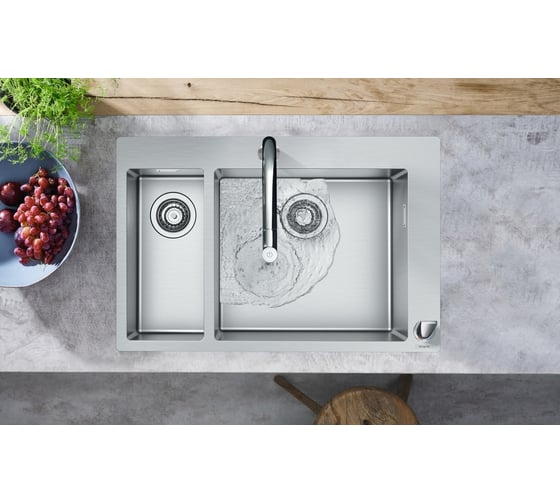Кухонная мойка HANSGROHE 43206800 C71-F655-09 со смесителем 00000061693