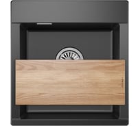 Кварцевая мойка для кухни GRANULA Estetica 4701, ШВАРЦ