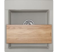 Кварцевая мойка для кухни GRANULA Estetica 4701, БАЗАЛЬТ
