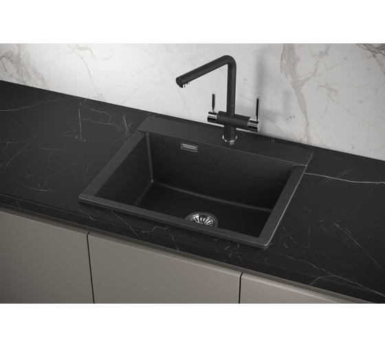 Мойка для кухни GRANULA Estetica 5804 чёрный 5804, ЧЁРНЫЙ