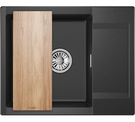 Мойка для кухни GRANULA Estetica 6202 чёрный 6202, ЧЁРНЫЙ