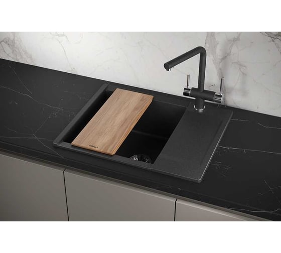 Мойка для кухни GRANULA Estetica 6202 чёрный 6202, ЧЁРНЫЙ