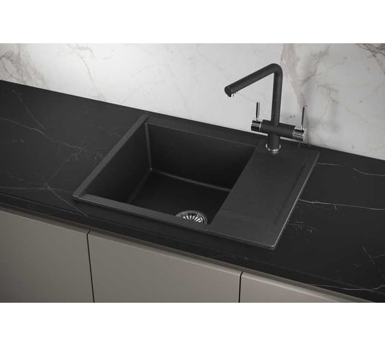 Мойка для кухни GRANULA Estetica 6202 чёрный 6202, ЧЁРНЫЙ