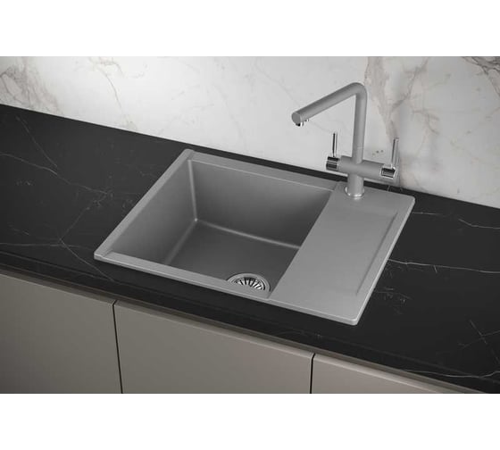 Мойка для кухни GRANULA Estetica 6202 алюминиум 6202, АЛЮМИНИУМ