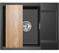 Мойка для кухни GRANULA Estetica 6202 шварц 6202, ШВАРЦ