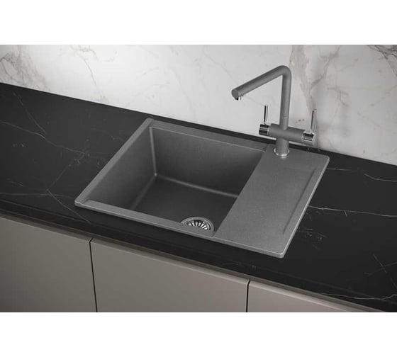 Мойка для кухни GRANULA Estetica 6202 графит 6202, ГРАФИТ