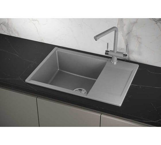 Мойка для кухни GRANULA Estetica 7003 алюминиум 7003, АЛЮМИНИУМ