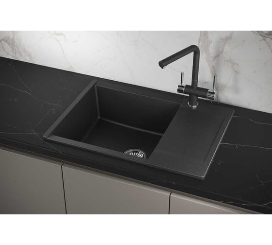 Мойка для кухни GRANULA Estetica 7003, ЧЁРНЫЙ