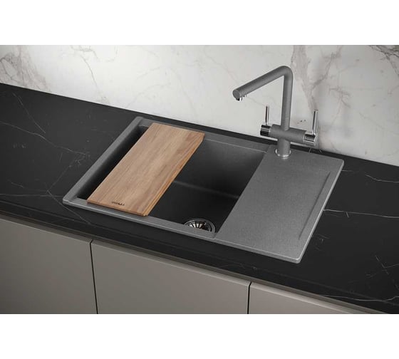 Мойка для кухни GRANULA Estetica 7003 графит 7003, ГРАФИТ