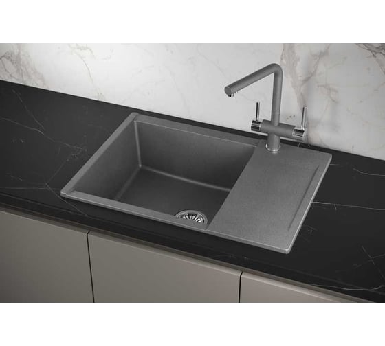 Мойка для кухни GRANULA Estetica 7003 графит 7003, ГРАФИТ