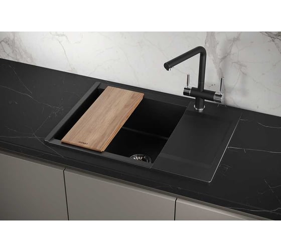 Мойка для кухни GRANULA Estetica 7003 турмалин 7003, ТУРМАЛИН
