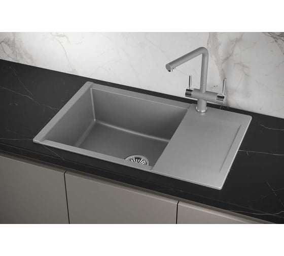 Мойка для кухни GRANULA Estetica 7807 алюминиум 7807, АЛЮМИНИУМ